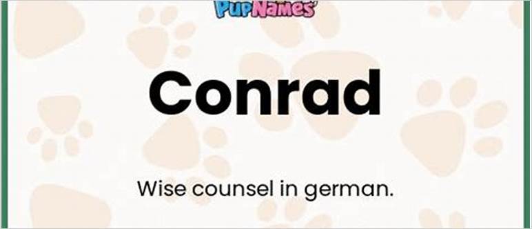 Names like conrad